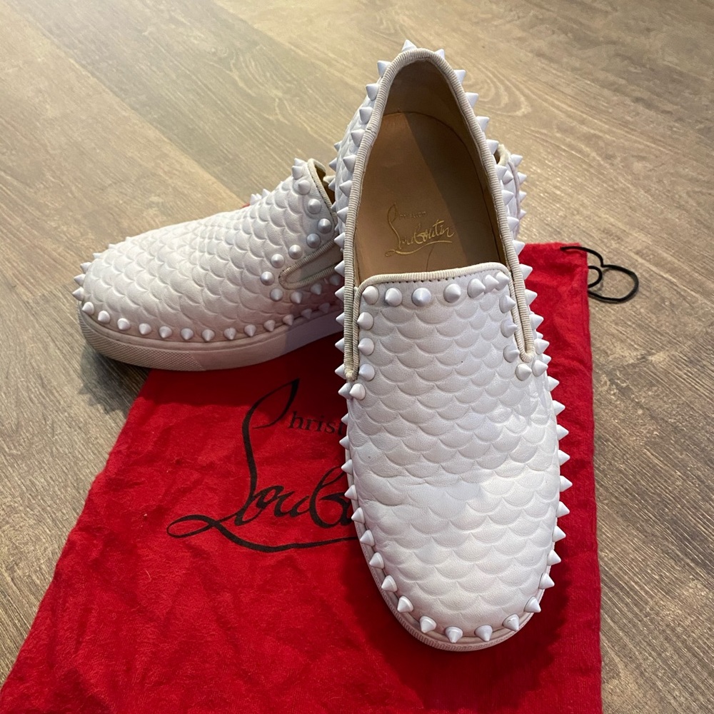 Christian Louboutin slip on sneakers